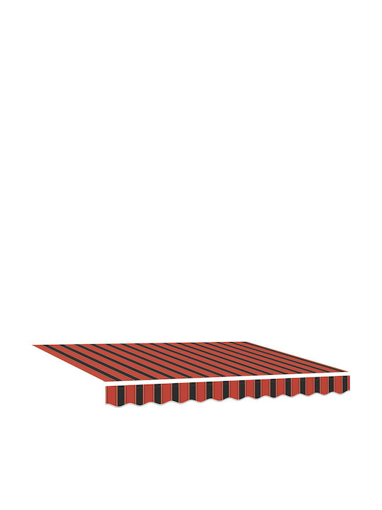 vidaXL Terrace Wall Tent Orange 3x2.5cm