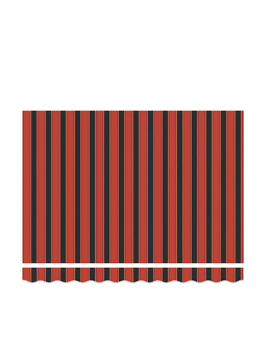 vidaXL Terrace Wall Tent Orange 3x2.5cm