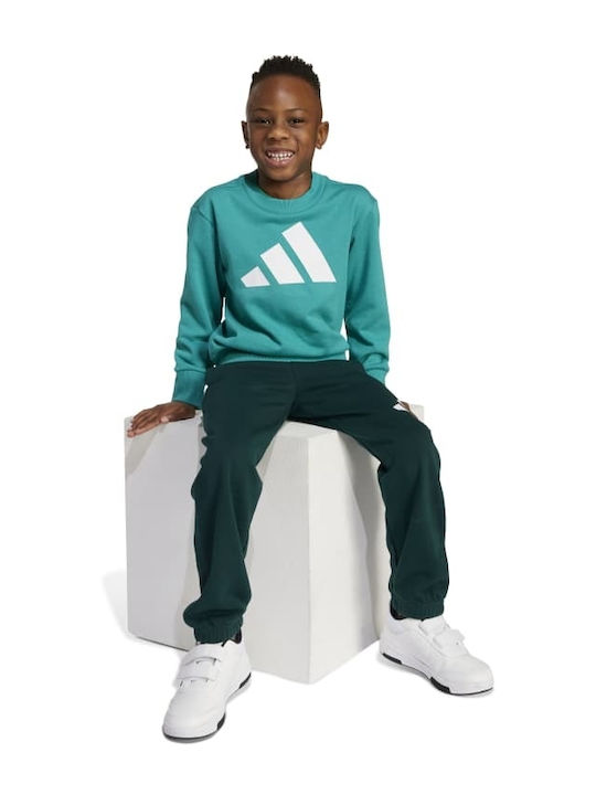 Kinder Sweatpants Set - Jogginganzug Grün 2Stück Badge Sport Logo