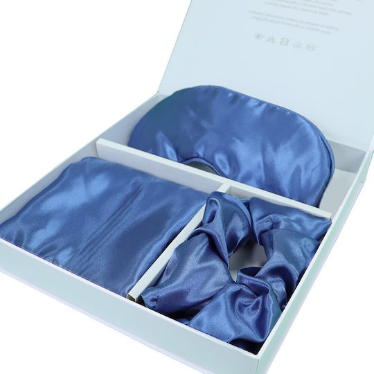 Melinen Pure Σετ Μαξιλαροθήκες με Φάσα Blue 50x70εκ.