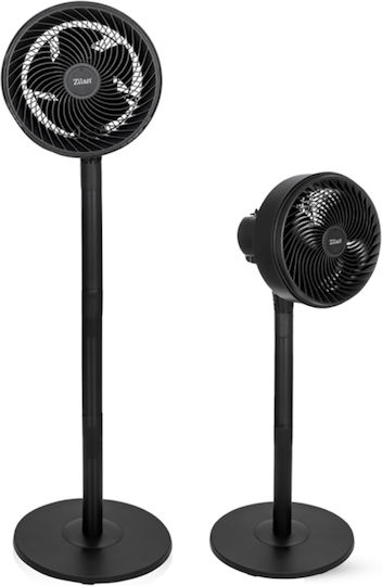 Zilan Pedestal Fan 65W 27cm Diameter Black