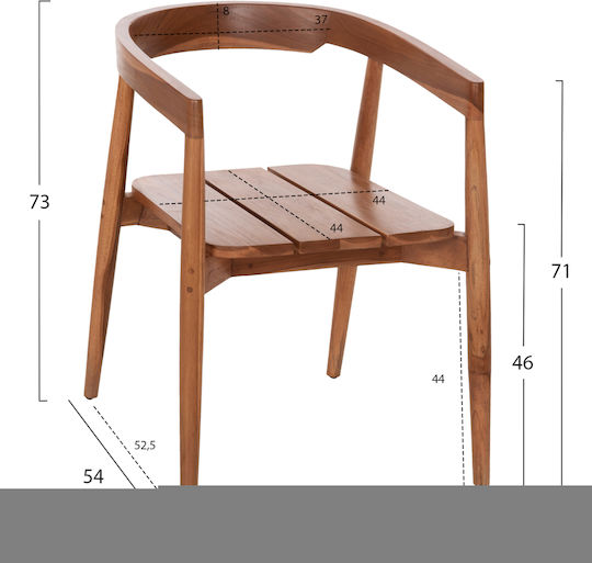 Scaun Sala de mese Adonis 53x54x73buc Natural Scaun Sala de mese Adonis 53x54x73buc Natural
