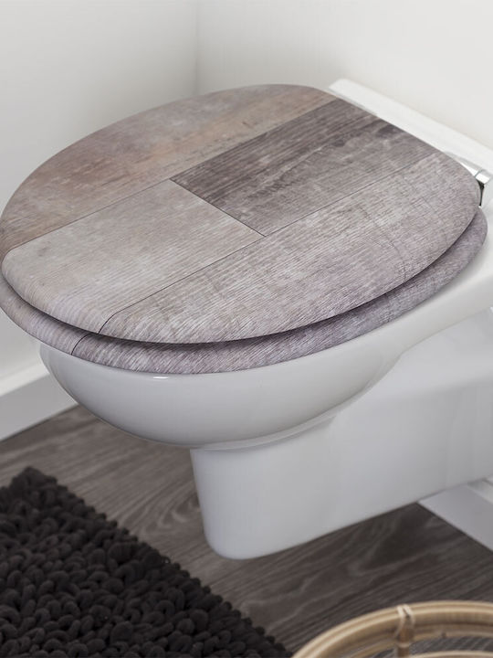 TIGER Toilettenbrille Soft-Close Kunststoff Braun