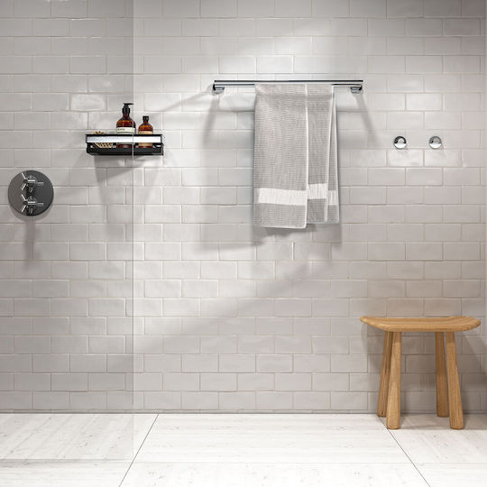 TIGER Single Wall-Mounted Bathroom Hook ​3.2x4.9cm Silver