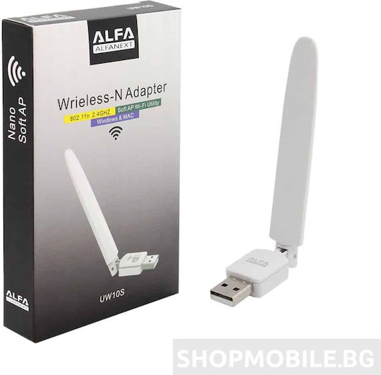Wifi USB Приемник Alfa Uw10s