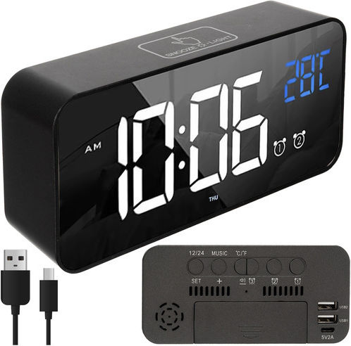 Tabletop Digital Clock with Alarm 00024736