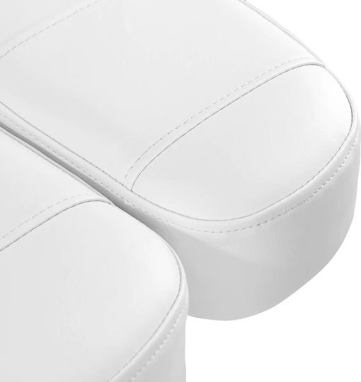 Activeshop Καρέκλα Αισθητικής Λευκή με Ρυθμιζόμενο Ύψος και Ηλεκτρική Ανύψωση