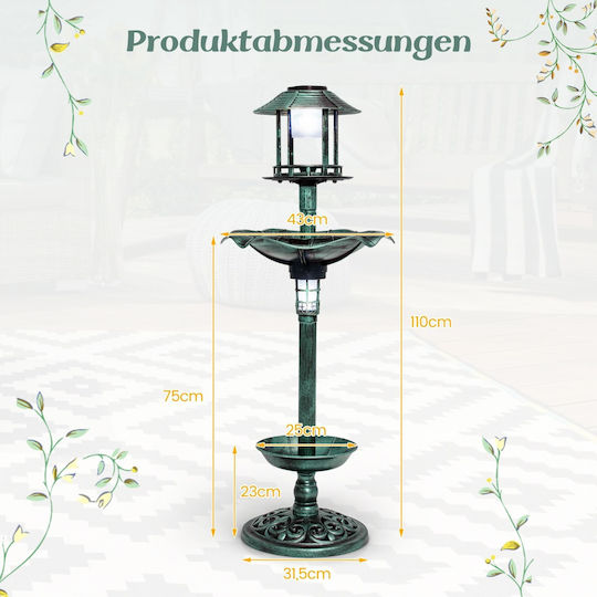 Costway Decorative Stone Garden Metal 43cmx43cmx110cm PZ10007QT