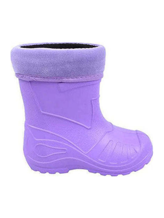 Kids Wellies Wellingtons with Internal Lining Purple