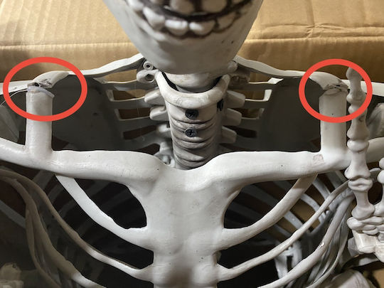 De carnaval Căști de protecție Alb pentru Halloween din Plastic 1buc