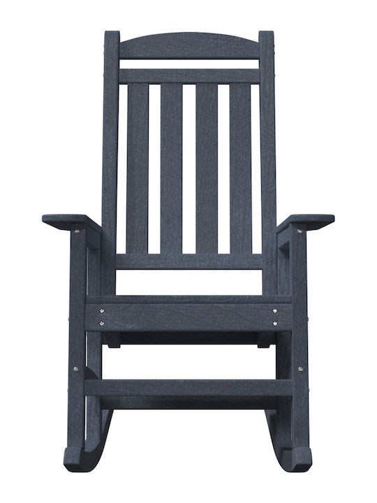 Schaukelstuhl Kunststoff Navy Blue 2Stück 70x92x107.5εκ.