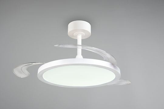 Trio Lighting Kasfjord 106cm Ceiling Fan with Light Fixture White