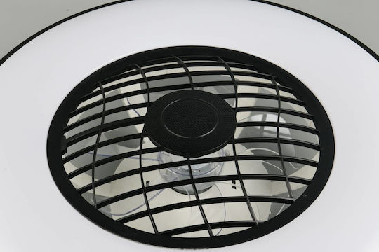 Trio Lighting Linköping Plafonieră 59cm cu Lentile de Mărire Neagră
