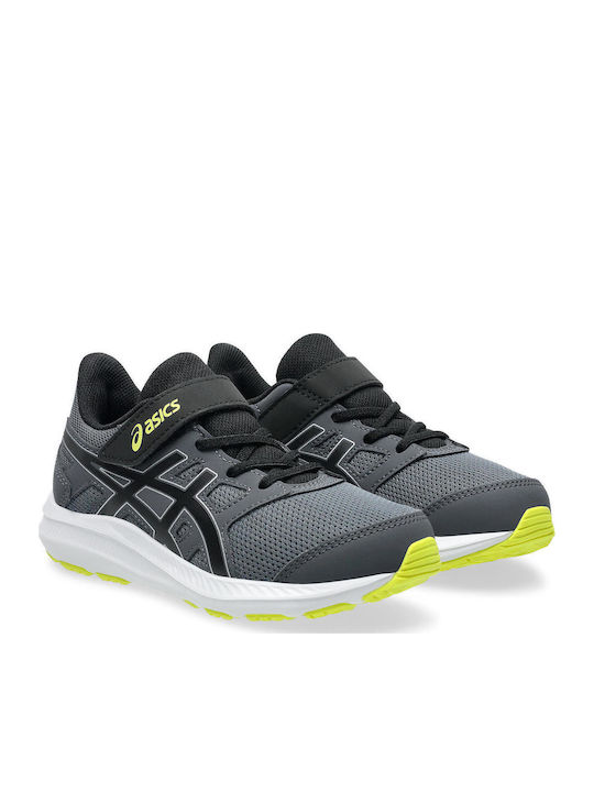 Jolt 4 Ps Kids Sports Shoes Running with Hoop & Loop Closure Black