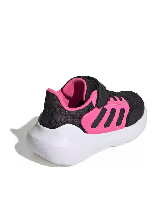 Tensaur 3.0 El Kids Sports Shoes Running with Hoop & Loop Closure Black