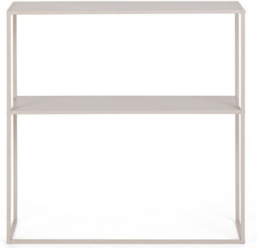 Alrik Metal Console Table Beige L78xW27xH78cm