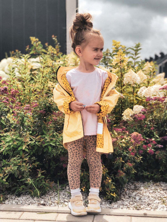 Waterproof Kids' Casual Jacket Windproof with Lining & Hood Yellow