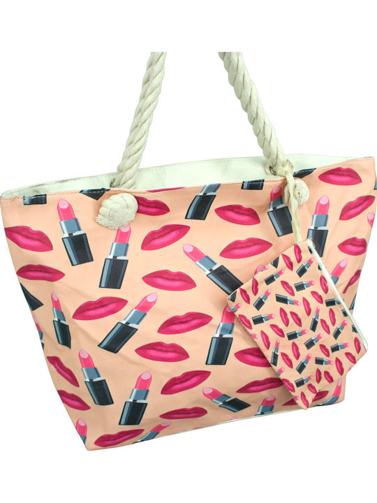 Makwedding Fabric Beach Bag Pink