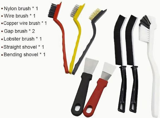 Set of 8 Multifunctional Cleaning Brushes