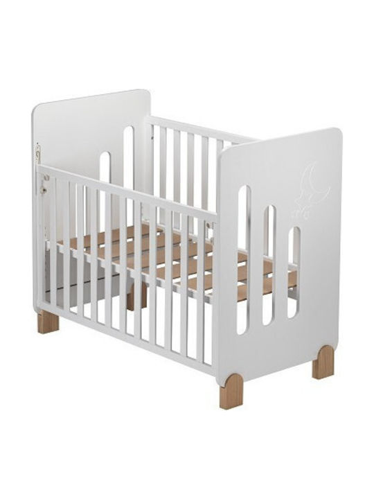 Interbaby Βρεφική Κούνια Λευκή για Στρώμα 60x120cm