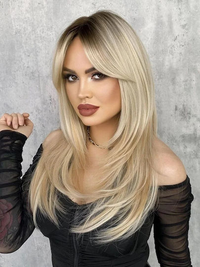 Hair Duty Περούκα με Συνθετική Τρίχα σε Ξανθό Χρώμα 64cm