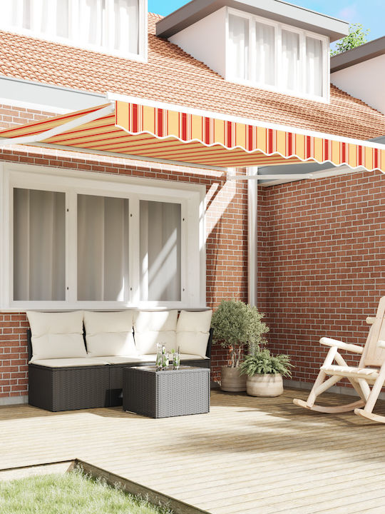 vidaXL Cort Terasă Galben x2.5m