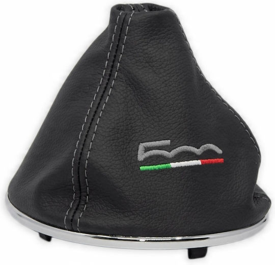 Leather Gear Shift Boot Fiat 500 2007-2020 Black