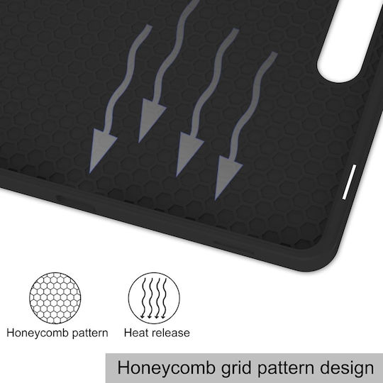 Husă Tabletă Samsung Galaxy Tab S10 FE Plus Suport Stilou Funcție Sleep Wake Skdr Flex Trifold Negru Set Sticker