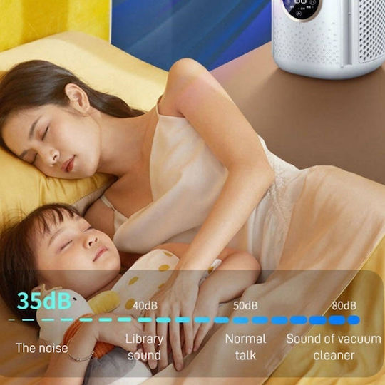 Вентилатор USB С Вода И Осветление Без Перки Бял TBD0604427001A
