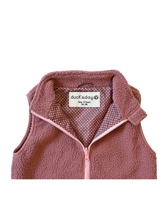 Kinderstrickjacke Fleece Rose