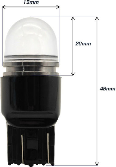 W21/5w LED Birne 7443 12V Canbus 900lm Weiß