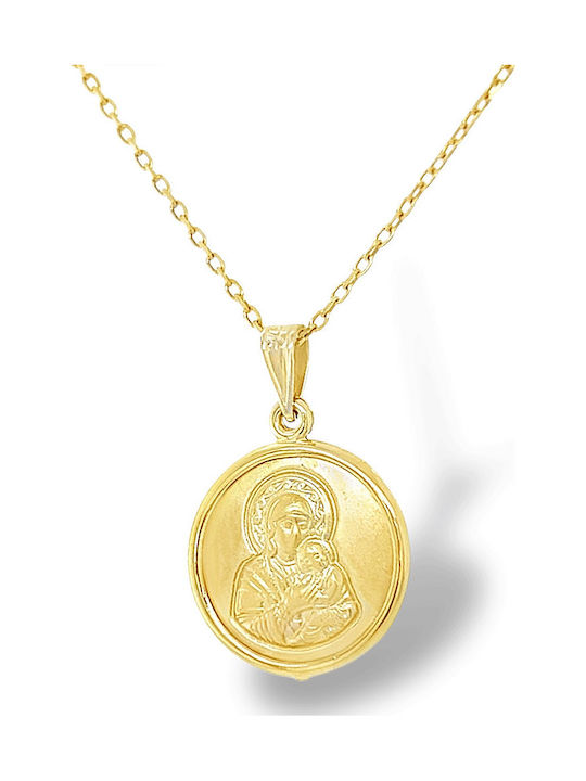 Xryseio Anhänger Kinder Amulett Beidseitig Konstantinato aus Gold 9K FL1195
