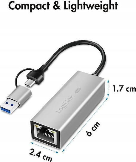 LogiLink USB Адаптер За Мрежа С Проводникова Ethernet Връзка