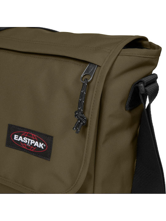 Eastpak Delegate+ School Shoulder Bag Elementary Army Olive 20L 38.5 x 13 x 30.5cm