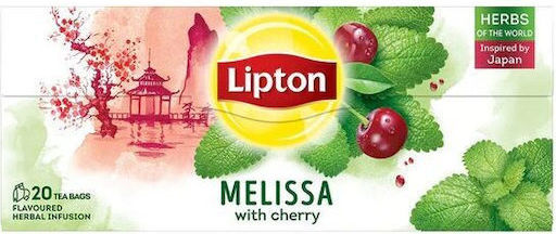 Lipton Ceai Infuzie de Melissa și Cireșe 20 Bucăți 24g