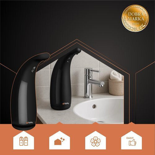 Ruhhy Built-in Dispenser Kitchen made of Porcelain with Automatic Dispenser Black 300ml