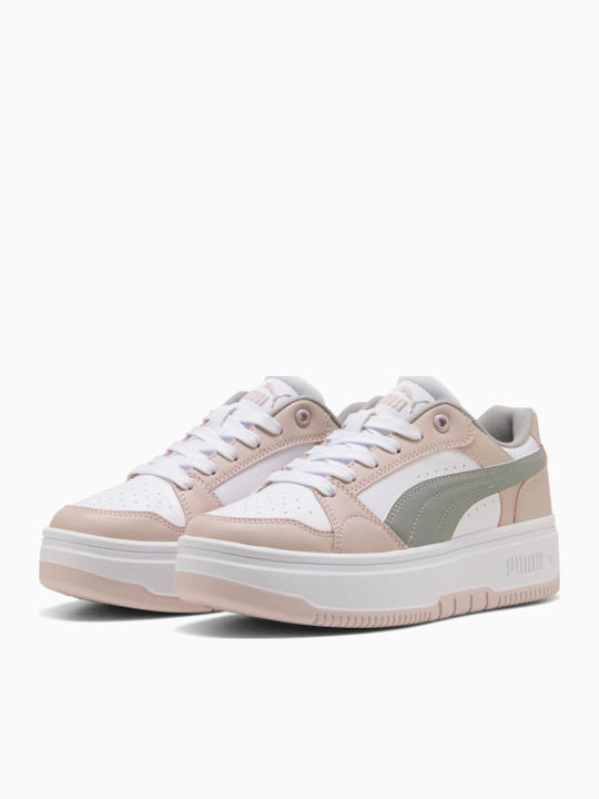 Rebound Damen Flatforms Sneakers Pink