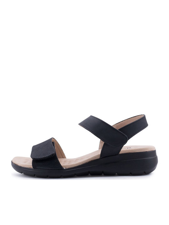 Women's Flat Sandals in Black Color