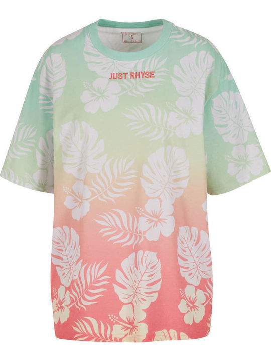 Γυναικείο T-shirt Coral/lime
