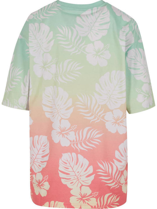 Γυναικείο T-shirt Coral/lime