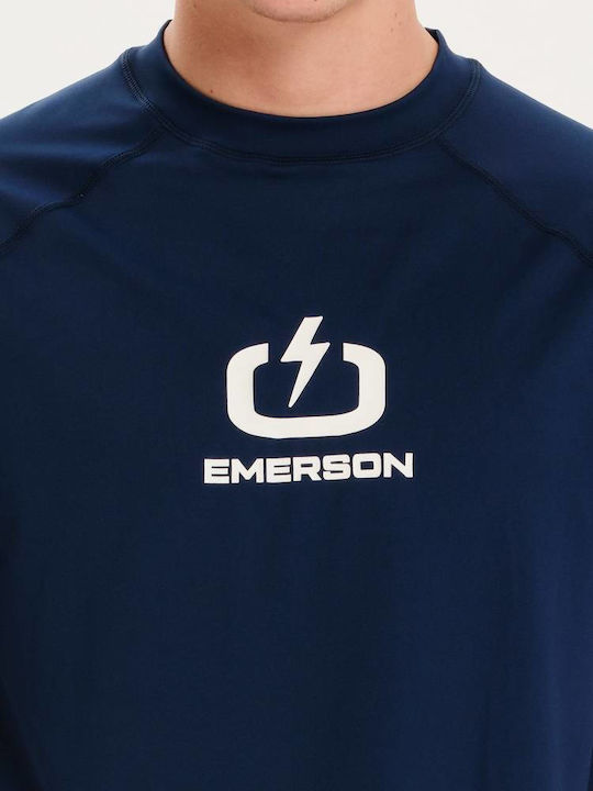 Emerson UPF 50+ Men Short Sleeve Sun Protection Shirt Blue