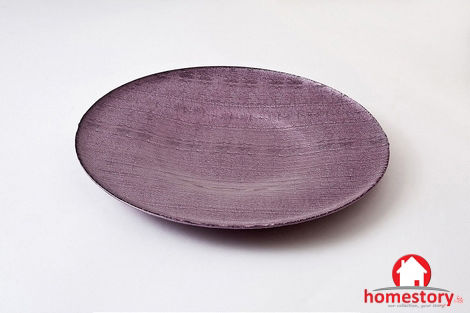 Espiel Stripe Serving Platter Purple with Diameter 38cm