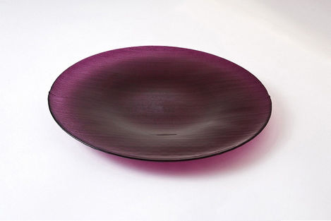 Espiel Stripe Serving Platter Red with Diameter 38cm