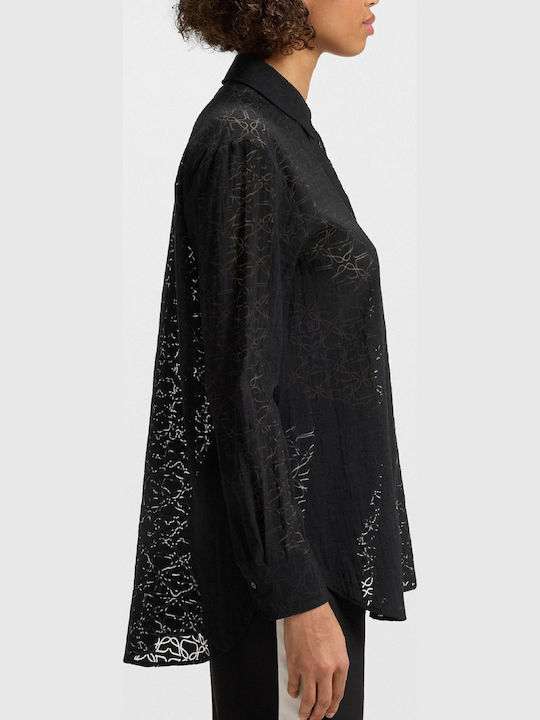 Women's Long Sleeve Shirt Black