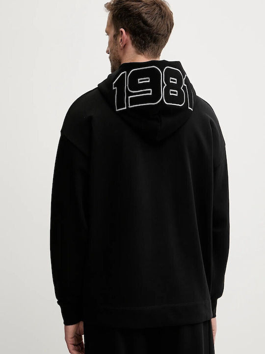 Sweatshirt with Hood Black