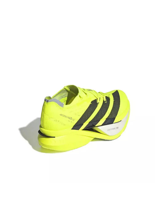 Adizero Prime X3 Strung Sport Shoes Running Lucid Lemon / Core Black / Halo Silver
