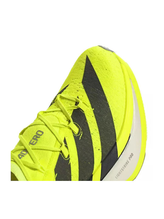 Adizero Prime X3 Strung Sport Shoes Running Lucid Lemon / Core Black / Halo Silver