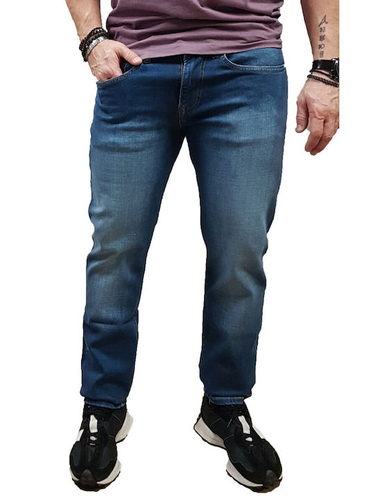 Pepe Jeans Ανδρικό Παντελόνι Τζιν Slim Fit Straight Blue Denim