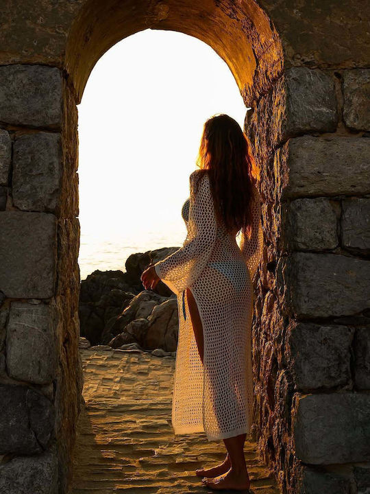 Lingerie Boutique Γυναικείο Φόρεμα Παραλίας Λευκό