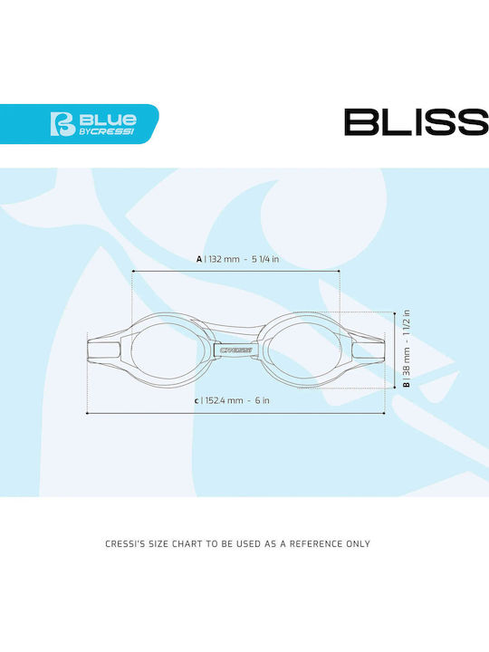 CressiSub Bliss Γυαλιά Κολύμβησης Ενηλίκων Μαύρα